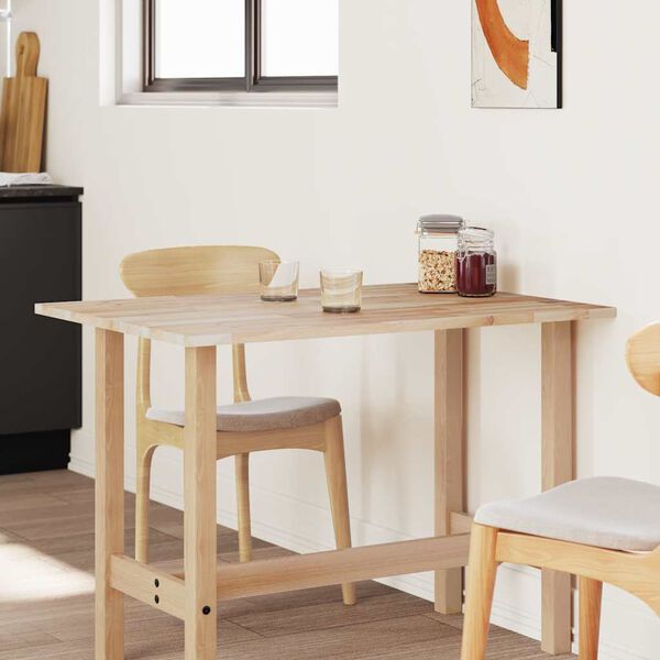 vidaXL Piano Tavolo Rettangolare 120x70x2cm Legno Massello di Acacia
