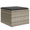 vidaXL Set Divano da Giardino 8pz con Cuscini Grigio Chiaro Polyrattan