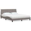 vidaXL Letto con Materasso Hanko Tortora 160x200 cm in Tessuto