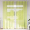 vidaXL Tende in Voile con Occhielli 2 pz Verde Mela 140x245 cm