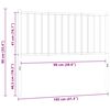 vidaXL Testiera di Ricambio in Metallo Bianco 100 cm