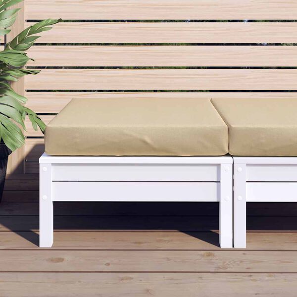 vidaXL Cuscino per Pallet Beige Mélange 60x60x9,5 cm in Tessuto