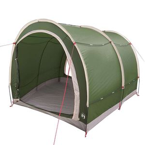 vidaXL Tenda porta biciclette con tetto Verde 256 x 222 x 182 cm