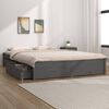 vidaXL Giroletto con Cassetti Grigio 120x190 cm Small Double