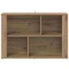 vidaXL Credenza Rovere artigianale 80 x 30 x 53 cm Legno multistrato