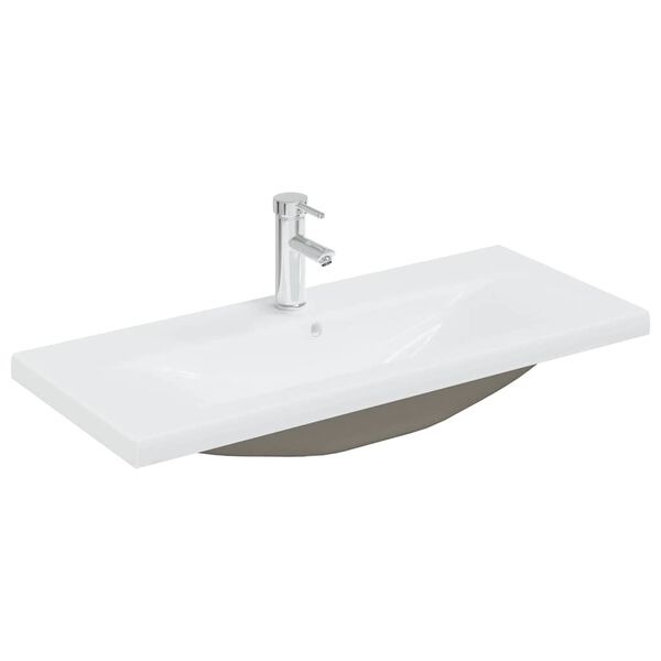 vidaXL Set Mobili da Bagno 4 pz Rovere Sonoma in Legno Multistrato