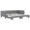 vidaXL Divano Letto con Letto Estraibile Grigio Chiaro 90x200 Tessuto