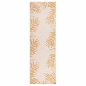 vidaXL Tappeto da Esterni a Tessitura Piatta 80x250 cm Motivo a Foglie