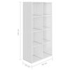 vidaXL Libreria/Credenza Bianco Lucido 66x30x130 cm Legno Multistrato