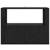 vidaXL Credenza Rovere nero 80 x 30 x 60 cm Legno multistrato