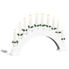 vidaXL Arco di Candele di Natale con 10 Candele LED Bianco