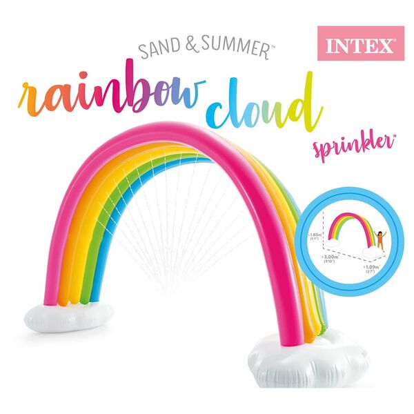 Intex Spruzzatore Gonfiabile Arcobaleno Multicolore 300x109x180 cm