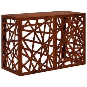 vidaXL Copertura per condizionatore d'aria Ruggine 90 x 40 x 60 cm