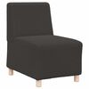 vidaXL Divano componibile senza braccioli grigio scuro 55 cm
