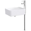vidaXL Lavabo con rubinetto e scarico Cromato 40,5 x 30,5 x 13 cm