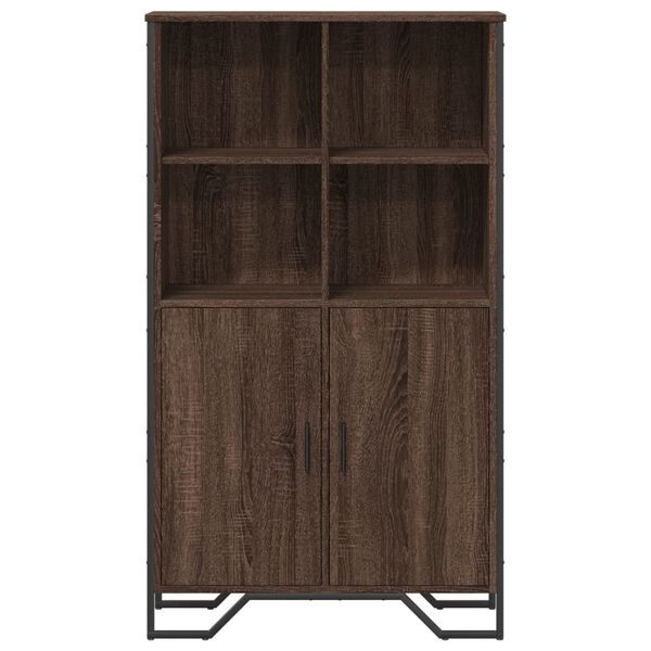 vidaXL Credenza Rovere Marrone 79,5x35,5x137,5 cm in Legno Multistrato