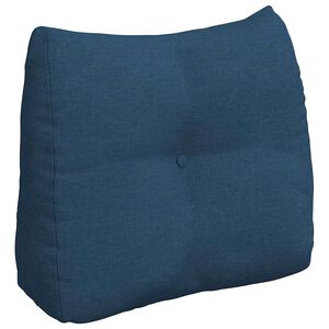 vidaXL Cuscino per Schiena Blu 60 x 24 x 50 cm Tessuto