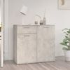 vidaXL Credenza Grigio Cemento 80x36x75 cm in Legno Multistrato