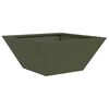 vidaXL Vaso da giardino 5 pcs Verde oliva 35 x 35 x 15 cm