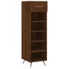 vidaXL Scarpiera Rovere Marrone 30x35x105 cm in Legno Multistrato