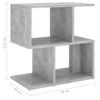 vidaXL Comodini 2pz Grigio Cemento 50x30x51,5 cm in Legno Multistrato