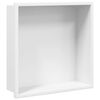vidaXL Nicchia per Doccia Bianco Opaco 32x32x9cm in Acciaio Inox