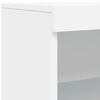 vidaXL Credenza con Luci LED Bianca 60,5x37x100 cm