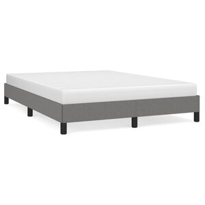 vidaXL Giroletto senza Materasso Grigio Scuro 140x200 cm Tessuto