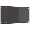 vidaXL Schienale da cucina 2 pcs Grigio scuro 70 x 40 cm