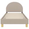 vidaXL Struttura letto bambini con testata Grigio chiaro 80 x 160 cm