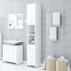 vidaXL Mobile da Bagno Bianco 30x30x183,5 cm in Legno tecnico