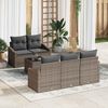 vidaXL Set di divani con cuscino con cuscino 6 pcs Grigio polyrattan