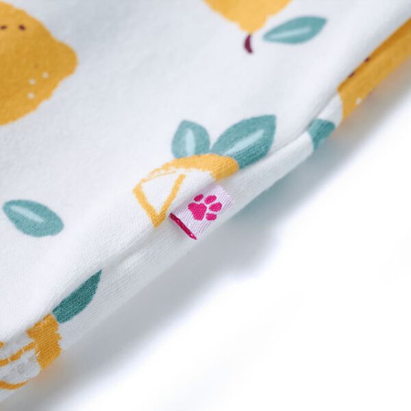 Maglietta da Bambina con Orlo Legato Ecru 128