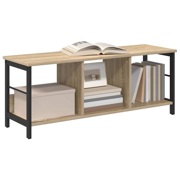 vidaXL Libreria Rovere Sonoma 102 x 32 x 40,5 cm Legno multistrato