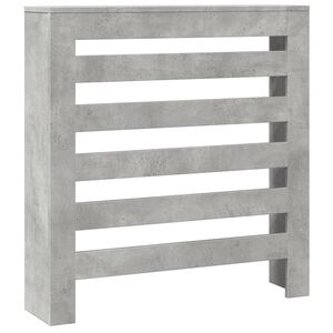 vidaXL Copertura per radiatori Grigio Cemento 78 x 20 x 82 cm