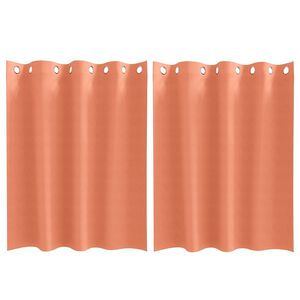 vidaXL Tende Blackout con Anelli 2 pz Terracotta 140 x 140 cm