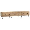 vidaXL Mobile TV con cassetto Rovere Artigianale 147 x 34,5 x 30 cm