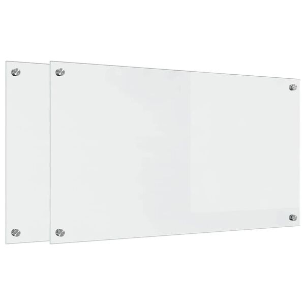 vidaXL Rivestimento da Cucina Trasparente 90 x 50 cm vetro temperato