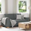 vidaXL Divano a 2 posti Grigio scuro 180x78x84 cm in tessuto