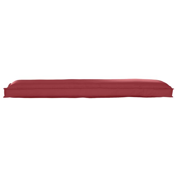 vidaXL Set di Cuscini per Pallet 2 pcs Rosso Vino 150 x 40 x 8 cm