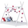 vidaXL Giroletto per Bambini Bianco in Massello di Pino 90x200 cm