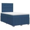 vidaXL Letto box spring con materasso Blu 120 x 200 cm Tessuto