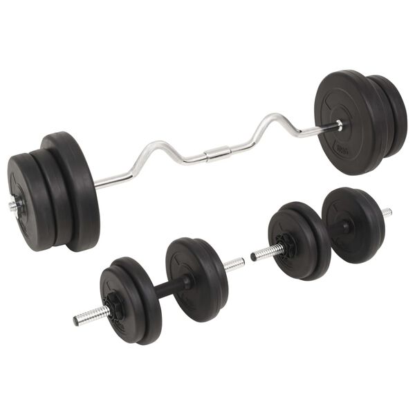 vidaXL Set Bilanciere e Manubri da 60 kg