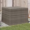 vidaXL Contenitore da Giardino Grigio 291L in Polyrattan
