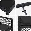 vidaXL Set da Pranzo per Giardino 5 pcs Nero polyrattan