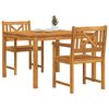 vidaXL Set da Pranzo per Giardino 3 pcs Marrone