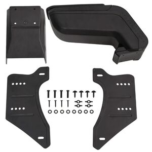 vidaXL Bracciolo universale per auto nero 14x30x(32-48,5) cm ABS