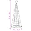 vidaXL Albero di Natale a LED 200 LED Colorato 180 cm
