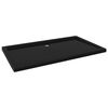 vidaXL Piatto Doccia in ABS Rettangolare Nero 70x120 cm