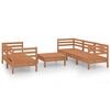 vidaXL Set Salotto da Giardino 6 pz Marrone Ambra Legno Massello Pino